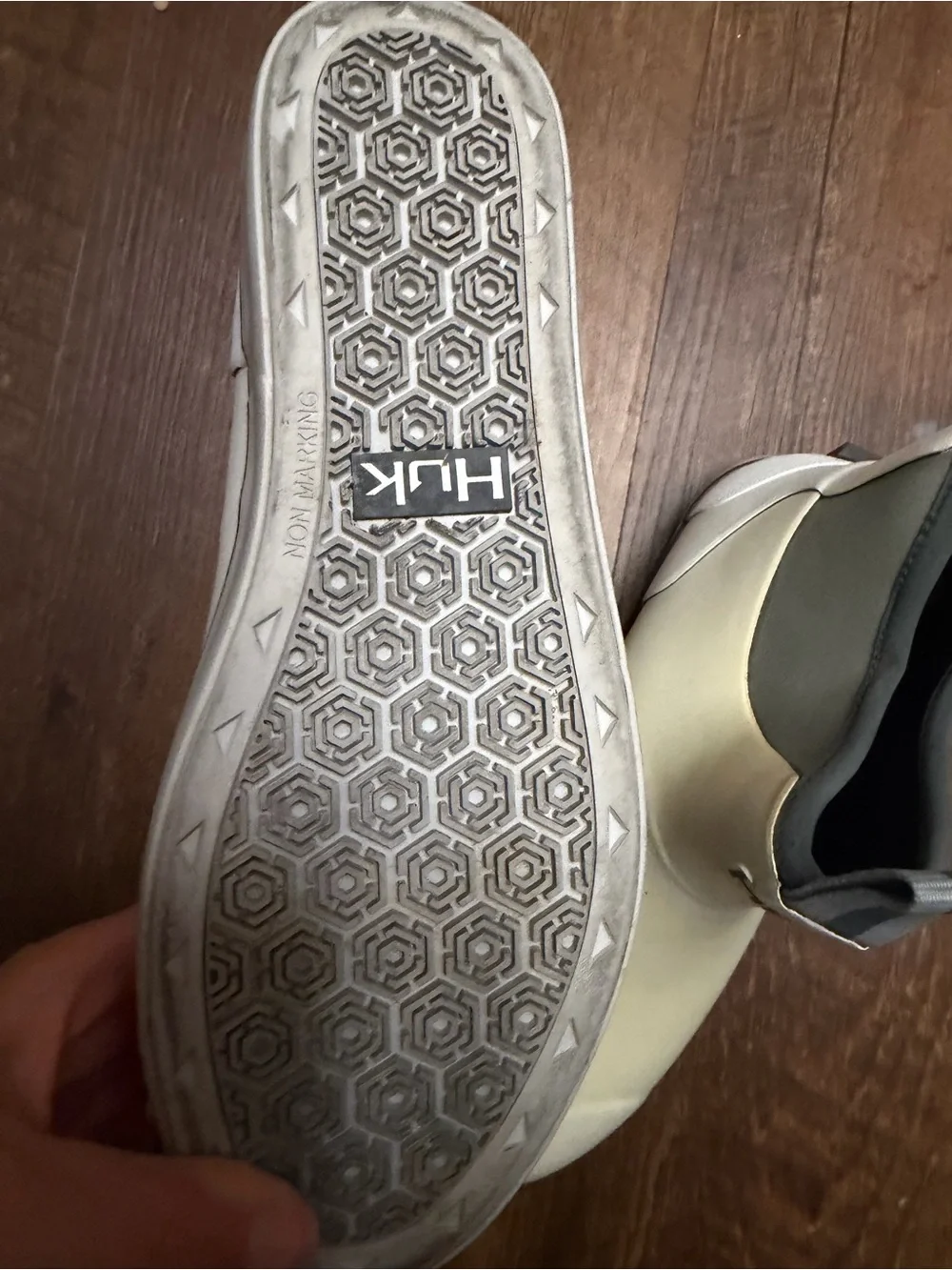 Huk Men's Cream and Gray Slip-On Water-Ready Boots